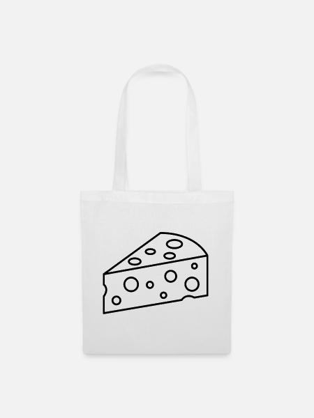 Käse - Stoffbeutel - Weiß