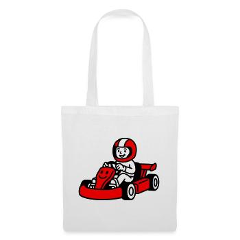 Go Kart Kids - Sac en tissu - blanc - Devant