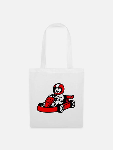 Go Kart Kids - Stoffbeutel - Weiß