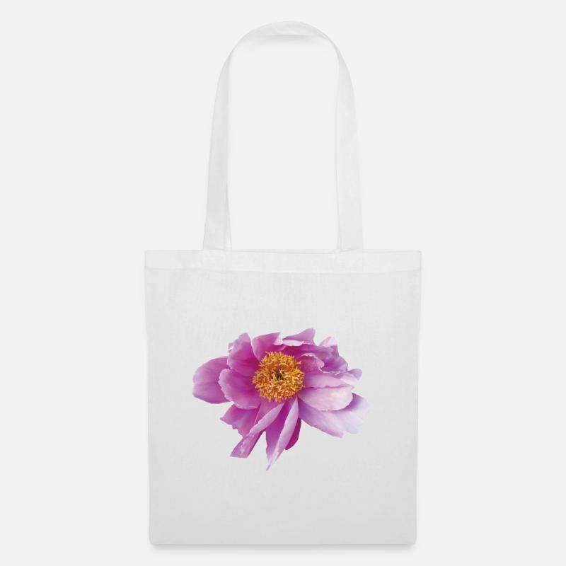 Peony_Dancing_in_Wind - Stoffbeutel - Weiß