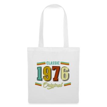 50. Geburtstag Classic Original 1976 Retro - Stoffbeutel - Weiß - Vorne
