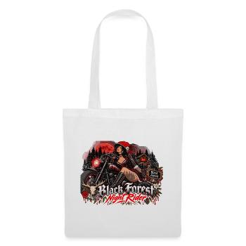  Black Forest Night Rider Motorrad Biker - Stoffbeutel - Weiß - Vorne