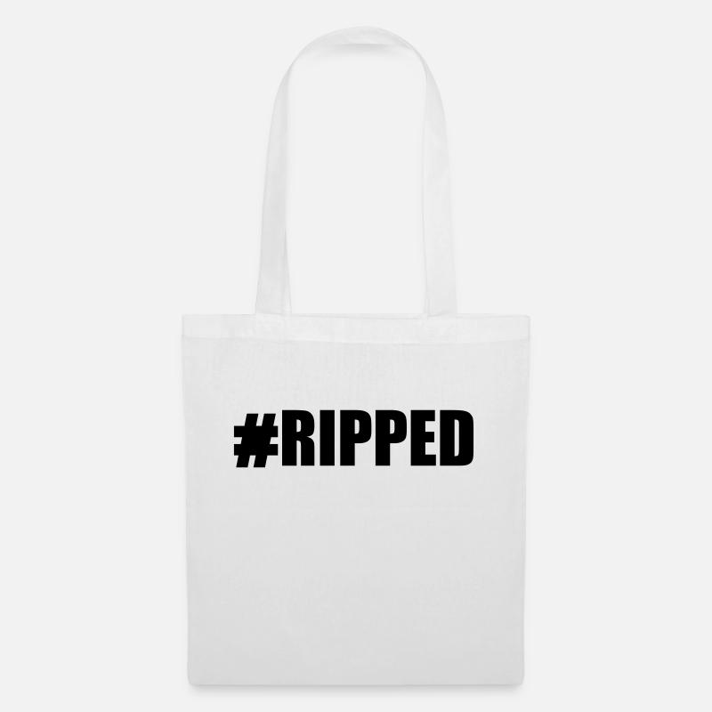 #Ripped - Tote Bag - white