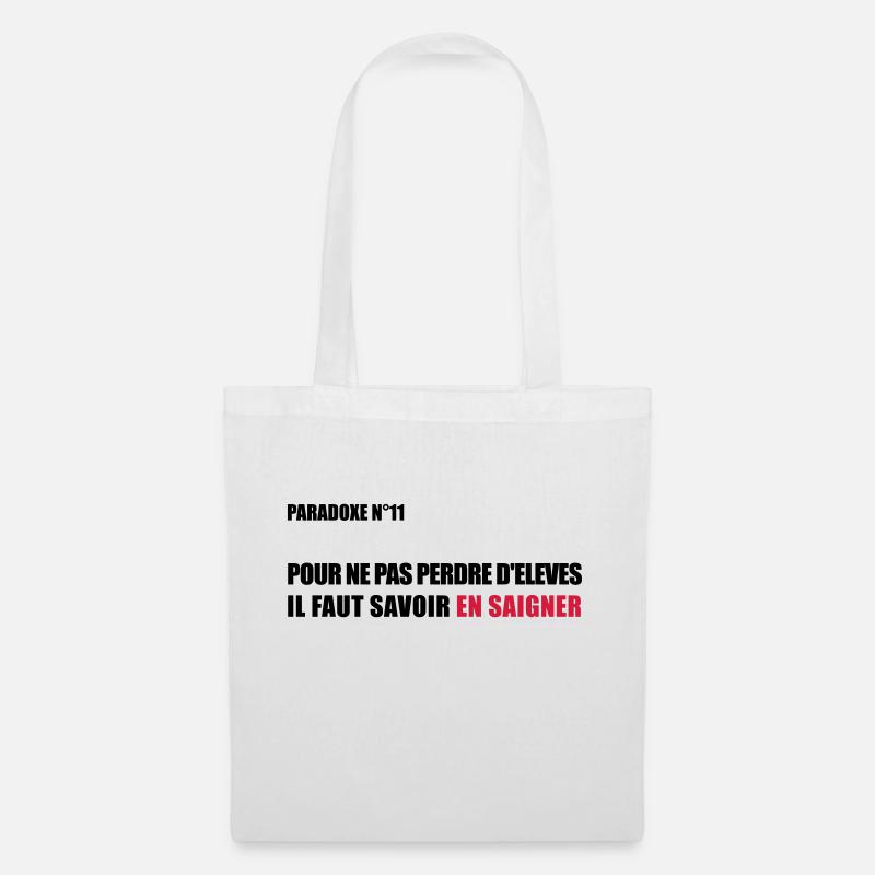 PARADOXE EN SAIGNANT - Sac en tissu - blanc