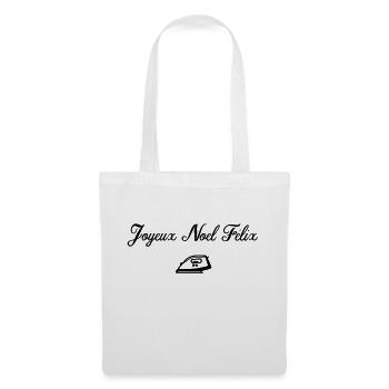 JOYEUX NOEL FELIX - Sac en tissu - blanc - Devant