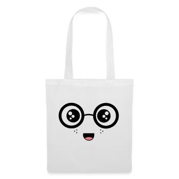 Nerdy Face - Tote Bag - white - Front