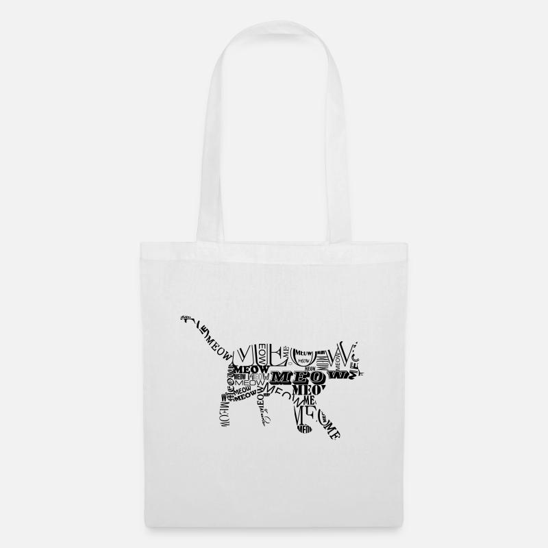 cat 6 - Tote Bag - white