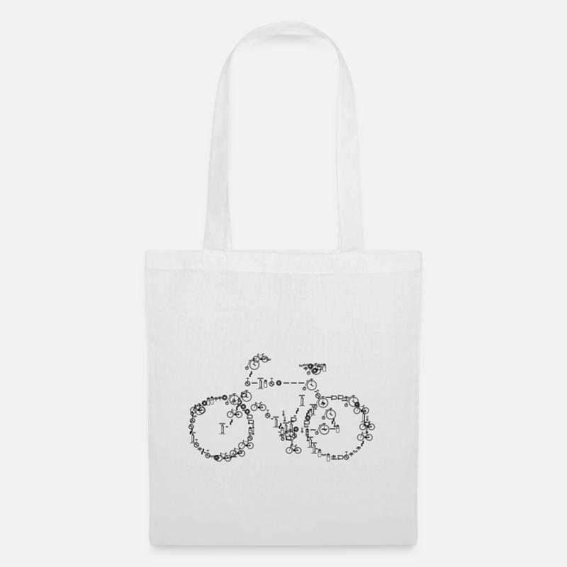 Bicycle wheel accessory wheel for cyclist gift - Tote Bag - white