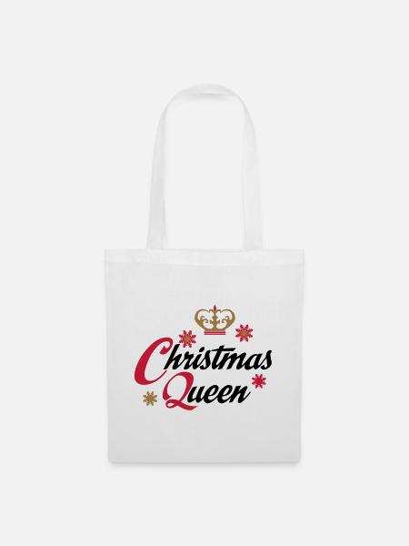 christmas queen - Stoffbeutel - Weiß
