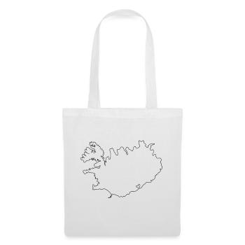 ISLAND Coeur - Sac en tissu - blanc - Devant