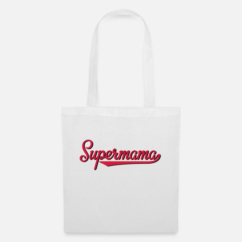 Supermama - Stoffbeutel - Weiß