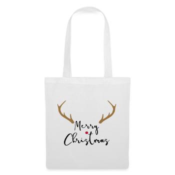 Merry Christmas Bois I Noël - Sac en tissu - blanc - Devant