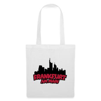 Frankfurt Skyline (Black / Red) - Tote Bag - white - Front