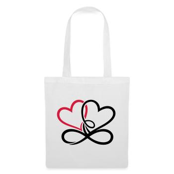 Two hearts Infinite Love Infinite Love - Tote Bag - white - Front