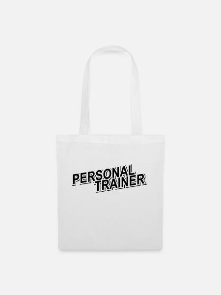 personal trainer - Stoffbeutel - Weiß