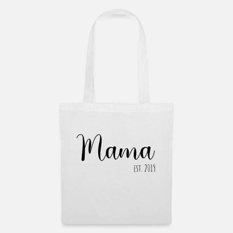 Mama Est. 2019 - Stoffbeutel - Weiß