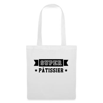 Boulanger / Pâtissier / Pain / Gâteau / Pâtisserie - Sac en tissu - blanc - Devant