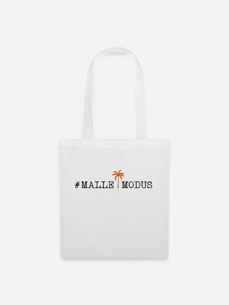 malle modus palme - Stoffbeutel - Weiß