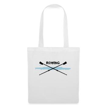 Rowing, Aviron - Sac en tissu - blanc - Devant
