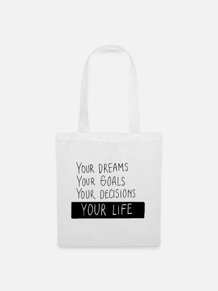 Your Life - Stoffbeutel - Weiß