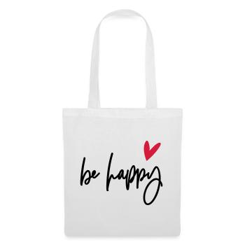 be happy - Tote Bag - white - Front