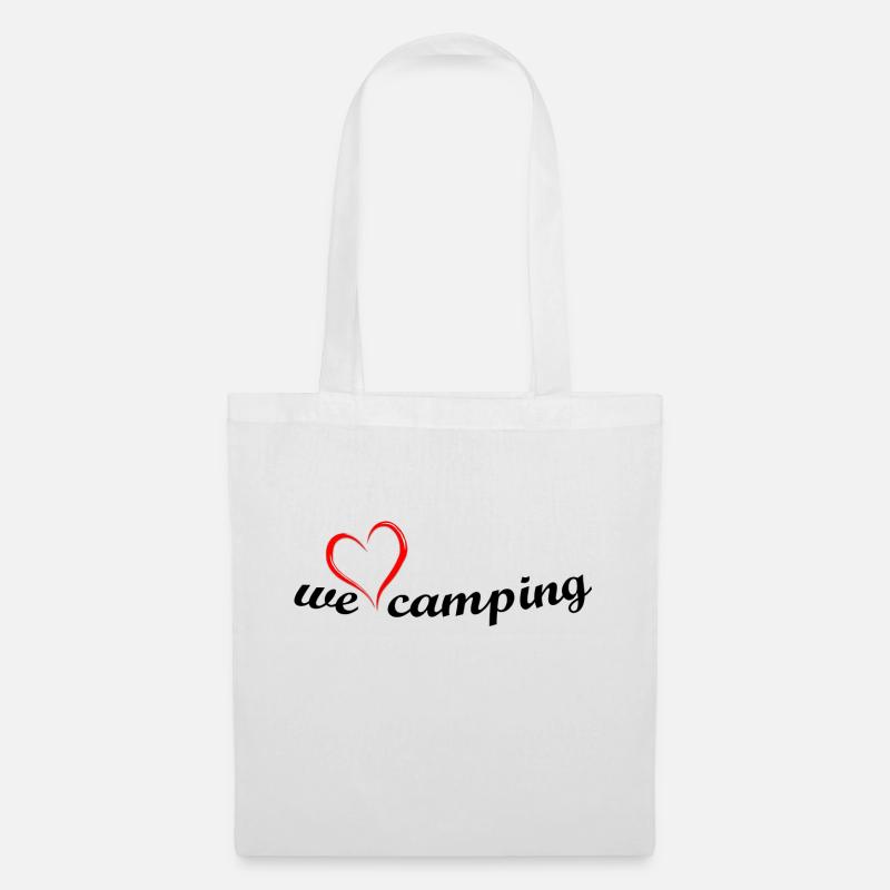we love Camping - Stoffbeutel - Weiß