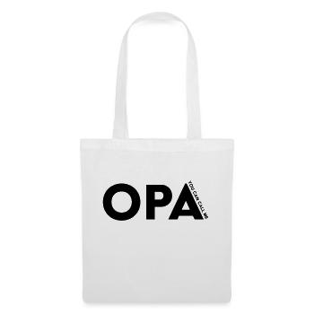you can call me opa shirt Geschenk Spruch - Stoffbeutel - Weiß - Vorne