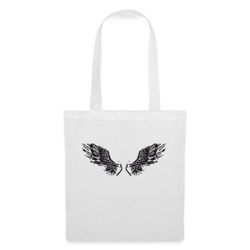 Wings black - Tote Bag - white - Front