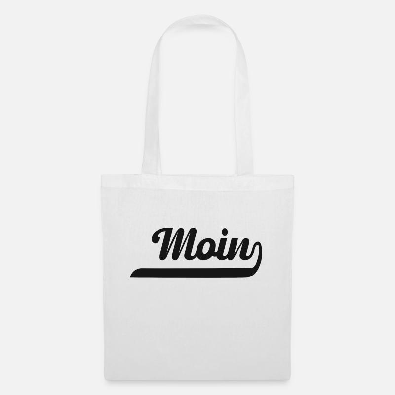 Moin Geschenk Gruß Morgen - Stoffbeutel - Weiß