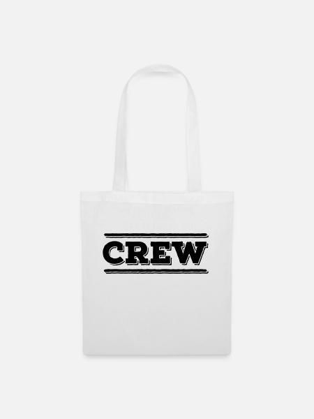 CREW Member Team Staff Group Team Colleague - Tote Bag - white