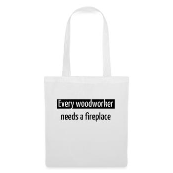hommes un charpentiers prière tshirts forestiers exploitation forestière - Sac en tissu - blanc - Devant
