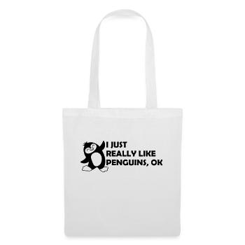 I just like penguins - Tote Bag - white - Front