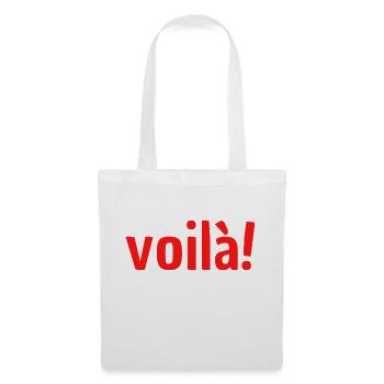 voilà - Stoffbeutel - Weiß - Vorne