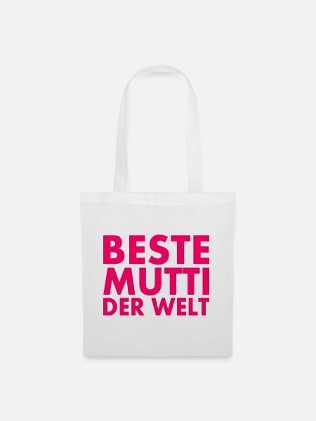 Beste mutti der welt - Stoffbeutel - Weiß