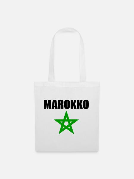 Marokko - Stoffbeutel - Weiß