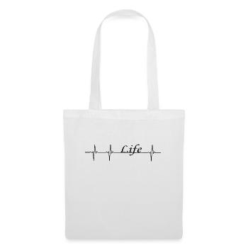 Life - Stoffbeutel - Weiß - Vorne