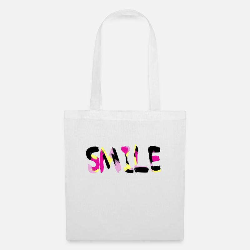 SMILE Statement - Stoffbeutel - Weiß
