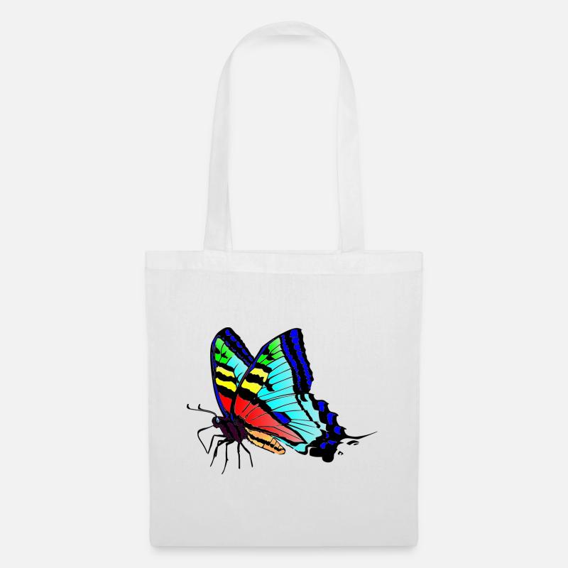 Schmetterling - Stoffbeutel - Weiß
