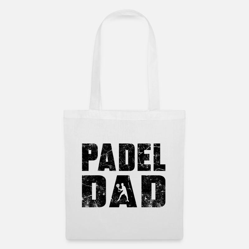 Padel-Vater - Stoffbeutel - Weiß