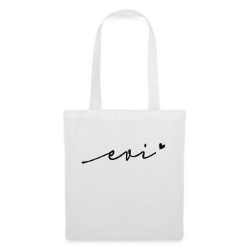 Nom cursif evi - Sac en tissu - blanc - Devant