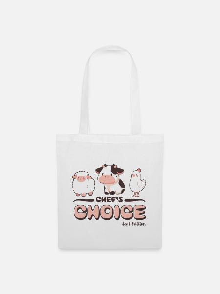 chefs choice - meat edition - Stoffbeutel - Weiß