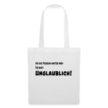 Unglaublich - Stoffbeutel - Weiß - Vorne