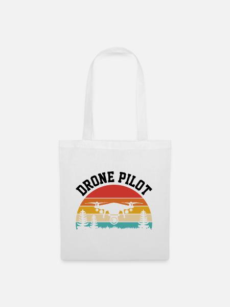 Drohnen-Pilot - Stoffbeutel - Weiß