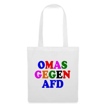 Omas gegen afd - Stoffbeutel - Weiß - Vorne