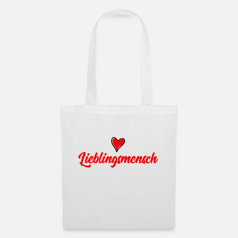 lieblingsmensch - Stoffbeutel - Weiß