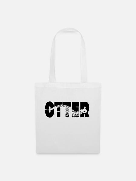 Otter-Tippfehler - Stoffbeutel - Weiß