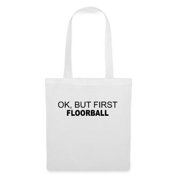 Floorball Ballsport Innebandy Unihockey - Tote Bag - white - Front