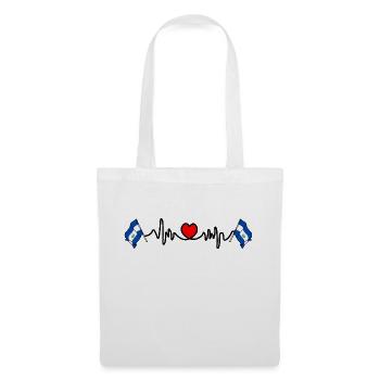 Heart rate cardio for El Salvador - Tote Bag - white - Front