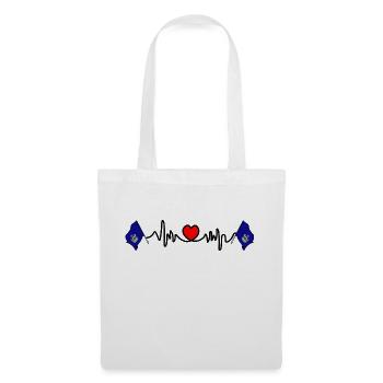 Heart rate cardio for Maine - Tote Bag - white - Front