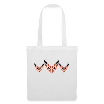 3 Foxes Abstract Logo Evil Eye Friends Team - Tote Bag - white - Front